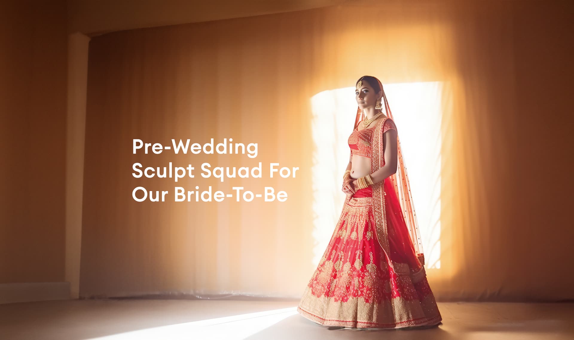 Bride embracing healthy slimming with V-Fit program before wedding