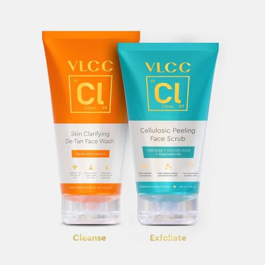 VLCC Clinic 2X AHA DeTan Kit - De-Tan FW & Cellulosic Scrub