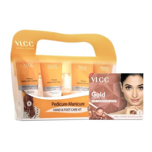 VLCC Gold Like Glow - Skin Brightening Facial & Mani Pedi