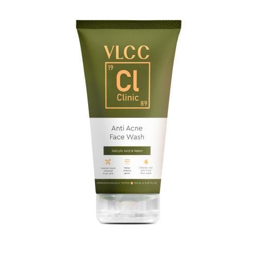 VLCC Clinic Anti Acne Face Wash - 150 ml | With Salicylic Acid & Neem