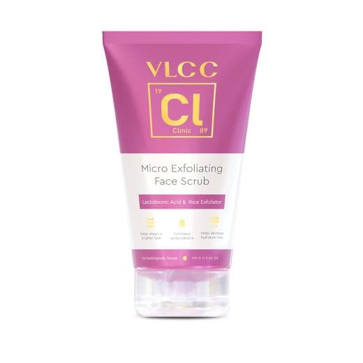 VLCC Clinic Micro Exfoliating Face Scrub | With Lactobionic Acid & Rice Exfoliator