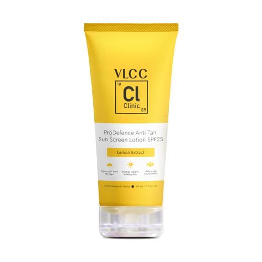 VLCC Clinic ProDefence Anti Tan Sun Screen Lotion - Spf25 -100 g - With Lemon Extract