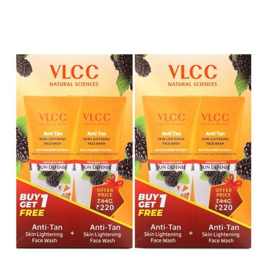 VLCC Anti Tan Skin Lightening Face Wash - Reveal a Brighter and Tan-Free Complexion