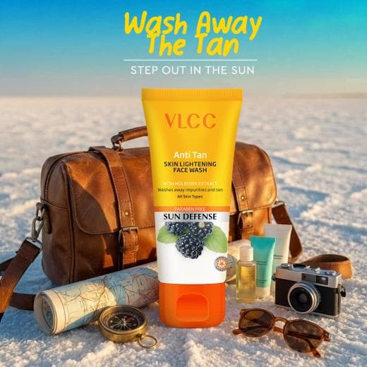 VLCC Anti Tan Skin Lightening Face Wash - Reveal a Brighter and Tan-Free Complexion