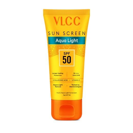 Aqua Light Sunscreen Gel SPF 50 PA++++ 100g, Fast-Absorbing, Non-Greasy, No White Cast