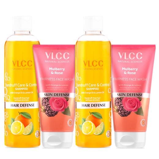 VLCC Dandruff Care and Control Shampoo & Mulberry Rose Face Wash