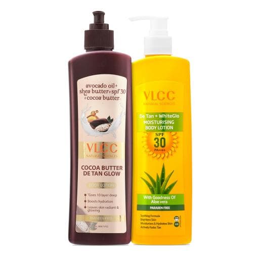 VLCC Cocoa Butter & DeTan + WhiteGlo Moisturising Body Lotion