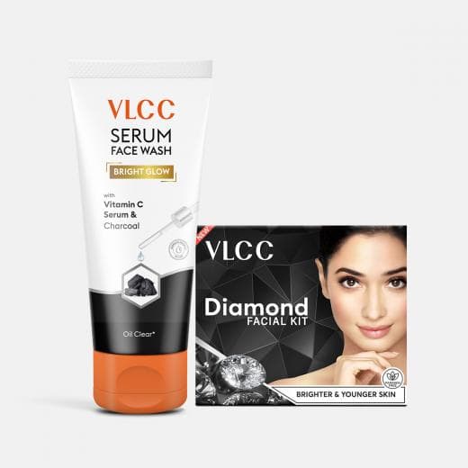 VLCC Sparkling Glowing Skincare  - Diamond Facial & Vit C Facewash