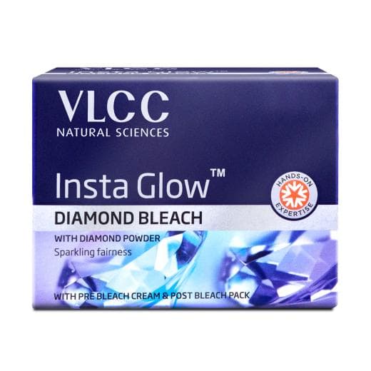 VLCC Insta Glow Diamond Bleach - Reveal Radiant Skin with Diamond Brightness