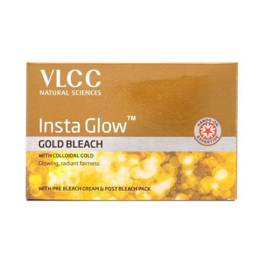 VLCC Insta Glow Gold Bleach - Illuminate Your Skin with Golden Radiance