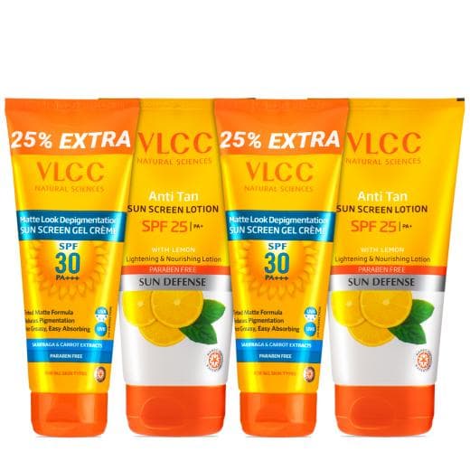 VLCC Anti Tan Sun Screen Lotion SPF 25 & Matte Look SPF 30 PA ++ Sunscreen