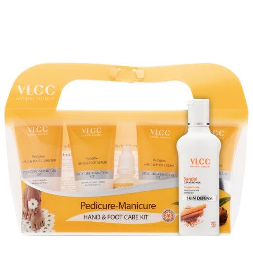 VLCC Sandal Cleansing Milk & Pedicure - Manicure Kit
