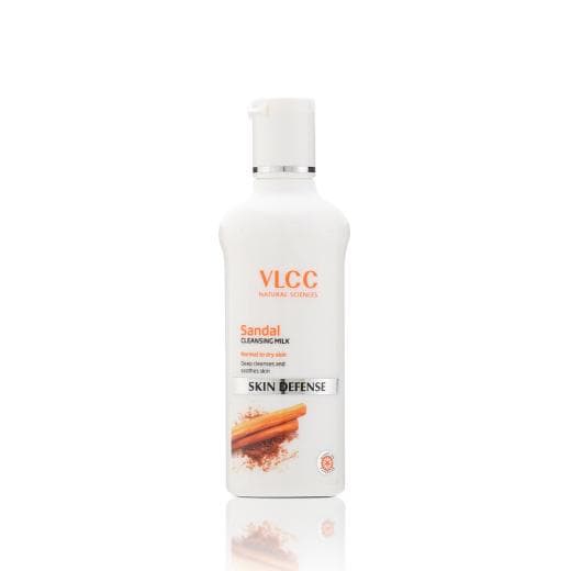 VLCC Sandal Cleansing Milk | Gentle Makeup Remover & Skin Nourishment