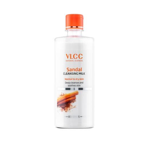 VLCC Sandal Cleansing Milk | Gentle Makeup Remover & Skin Nourishment
