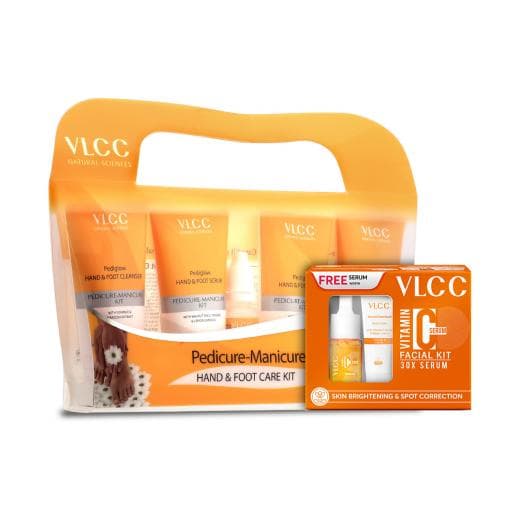 VLCC Complete revitalization: Vitamin C Facial & Mani Pedi Combo