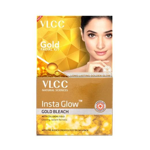 VLCC Salon At Home Combo - Gold Facial Kit & Gold Bleach