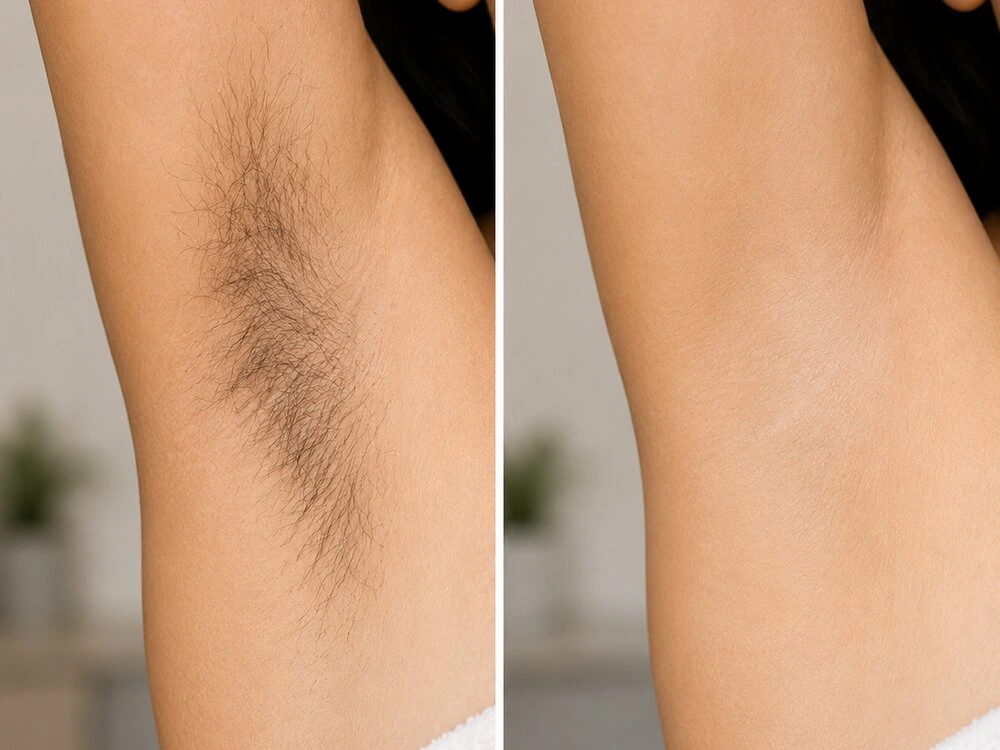 VLCC laser before and after