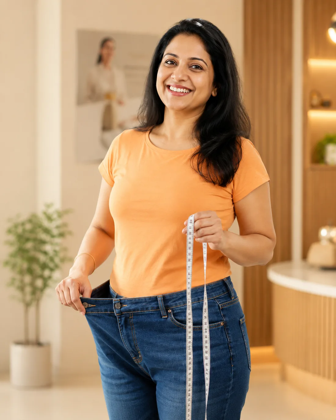 Confident, healthy person after VLCC Pro Metabiome weight loss
